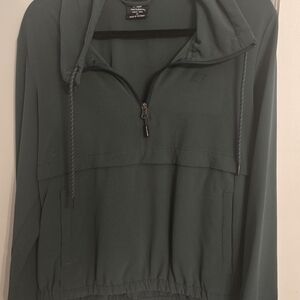 New Balance Dark Green Zip-Up Hoodie
